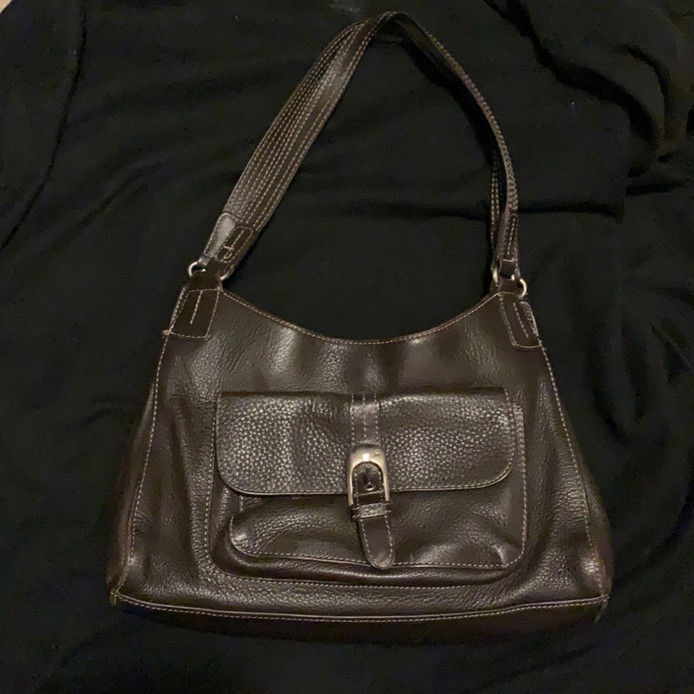 Dark brown shoulder bag